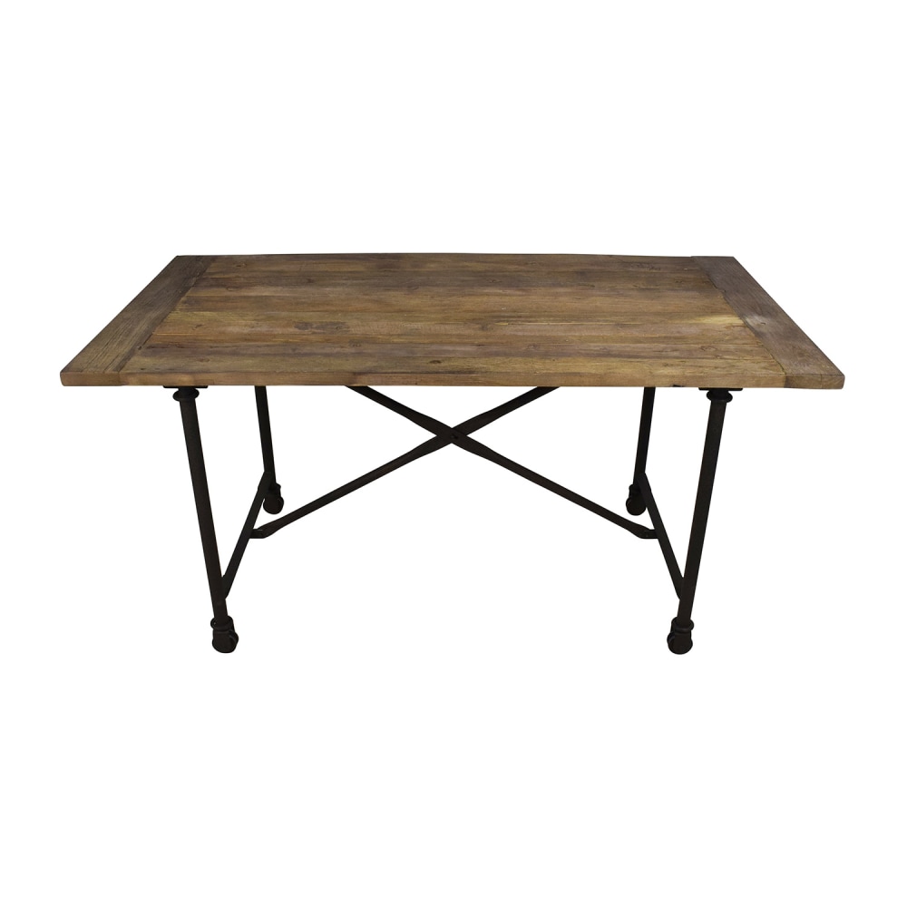 Restoration Hardware Restoration Hardware Reclaimed Natural Elm Dining Table second hand