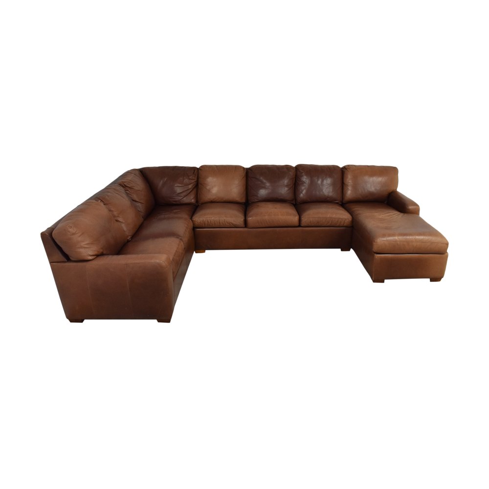 American Leather American Leather Danford Sectional Sofa dimensions