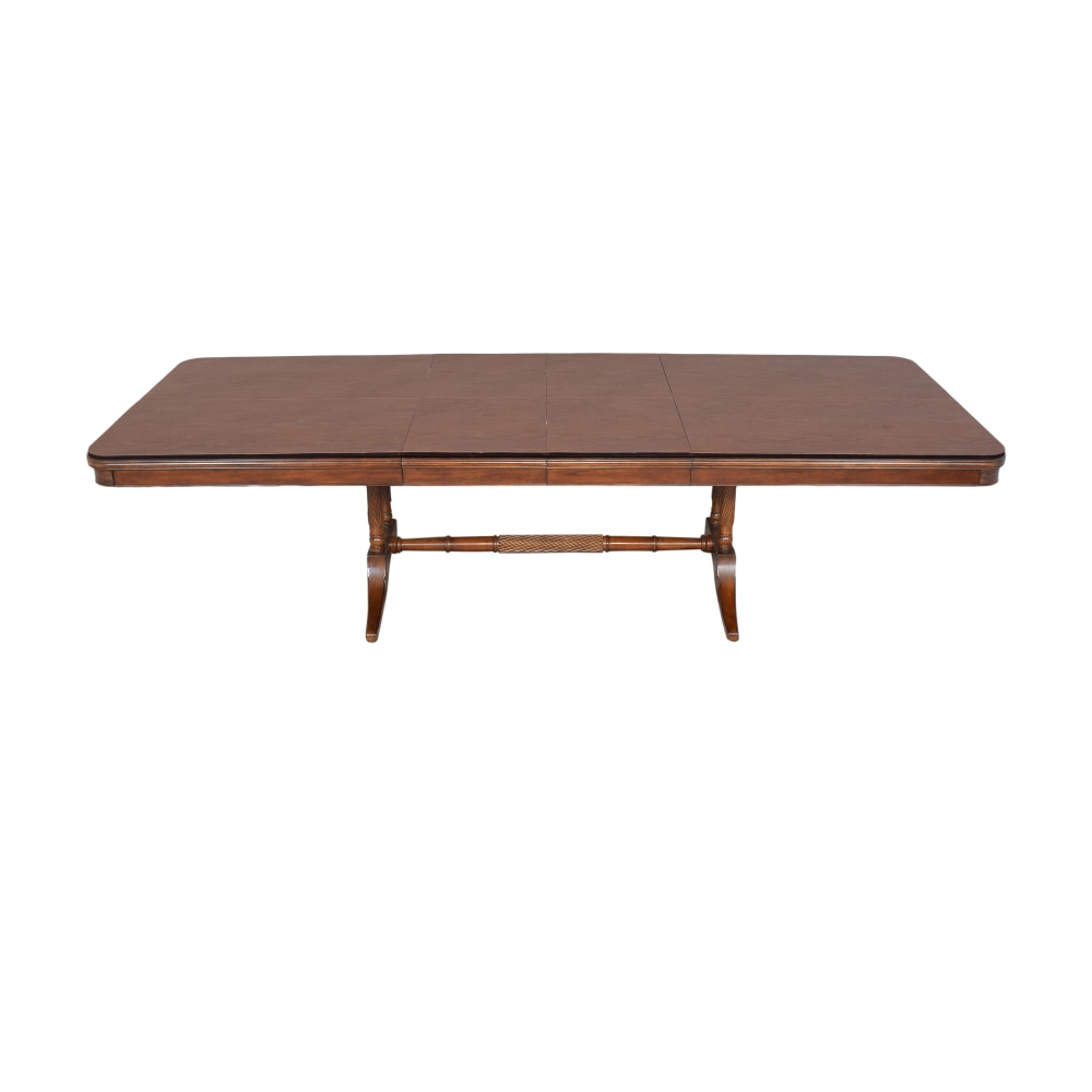 Bernhardt Extendable Trestle Dining Table / Tables