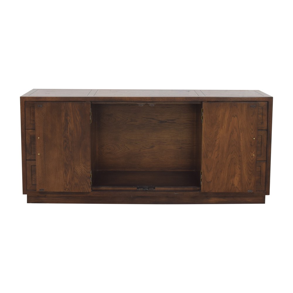 Henredon Furniture Henredon Campaign Style Sideboard Cabinets & Sideboards