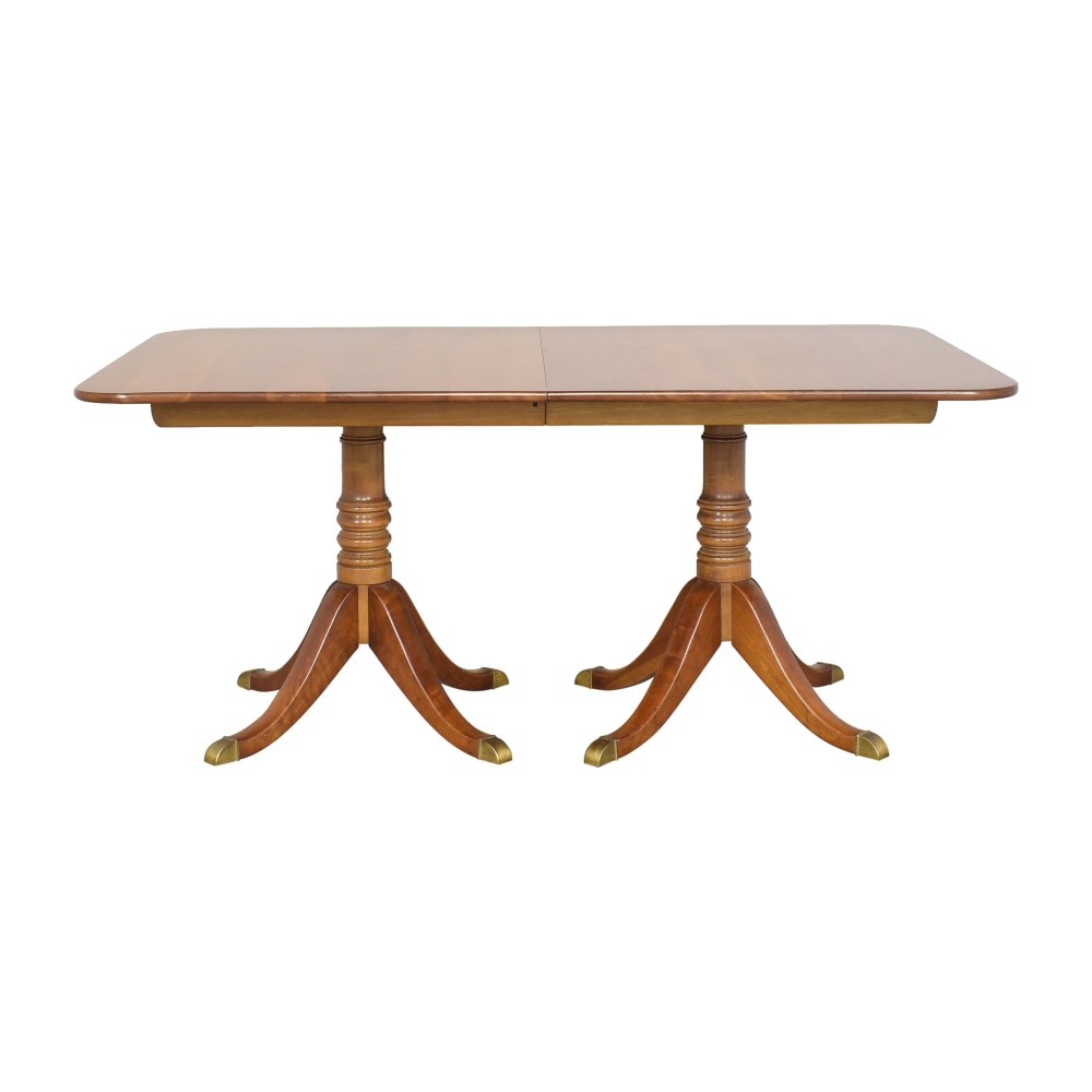 buy Stickley Furniture Stickley Furniture Double Pedestal Extendable Dining Table online