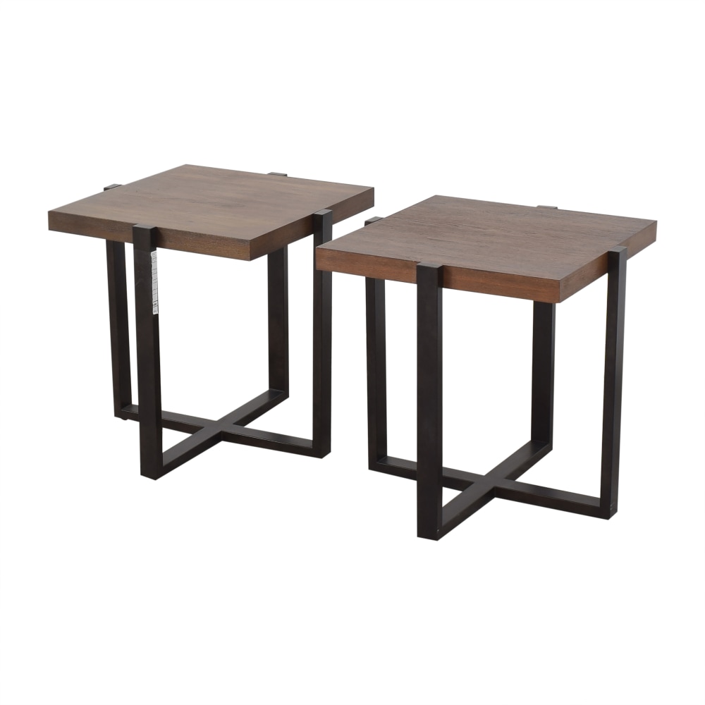 Crate & Barrel Crate & Barrel Lodge End Tables nyc