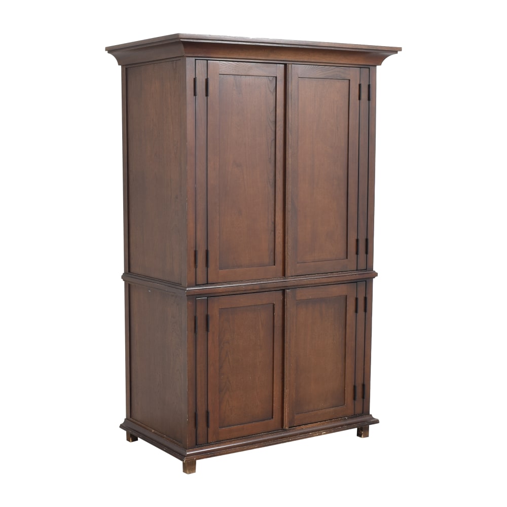 68% OFF - Pottery Barn Pottery Barn Four Door Armoire / Storage