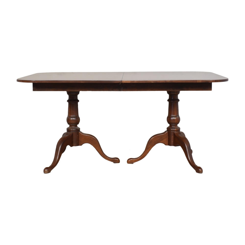 Hitchcock Extendable Double Pedestal Dining Table | 85% Off | Kaiyo