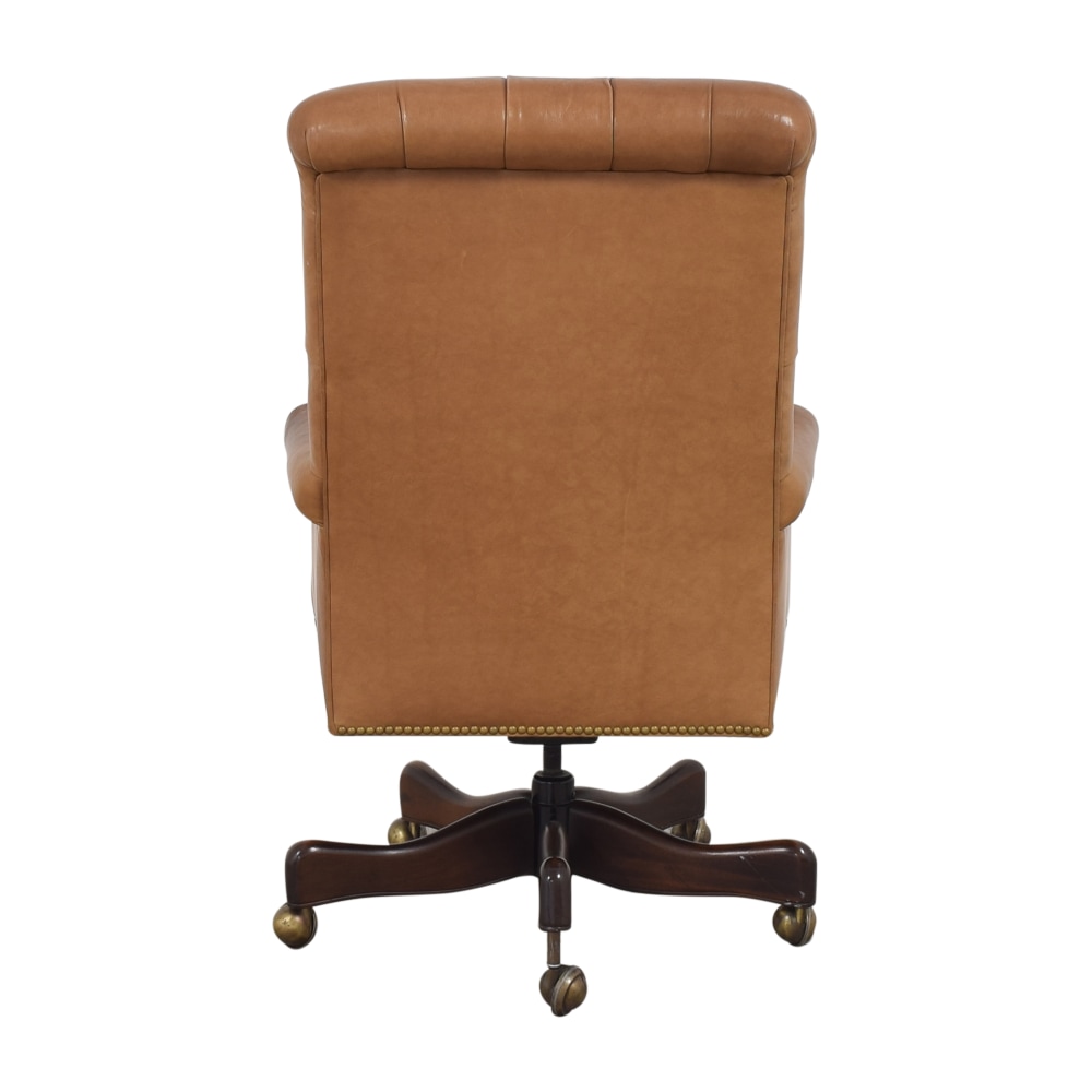 buy Hickory Chair Tufted Swivel Desk Chair Hickory Chair