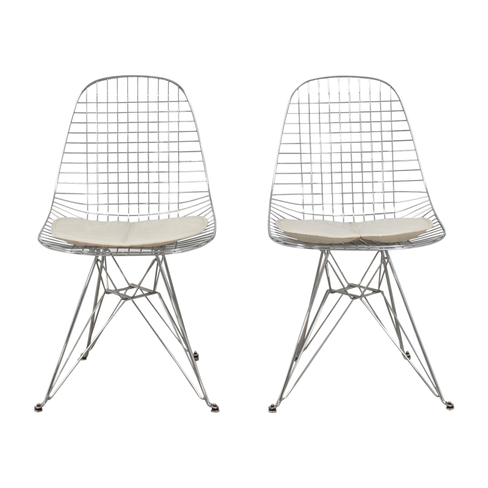 buy Modernica Modernica Case Study Wire Eiffel Chairs with Seat Pads online