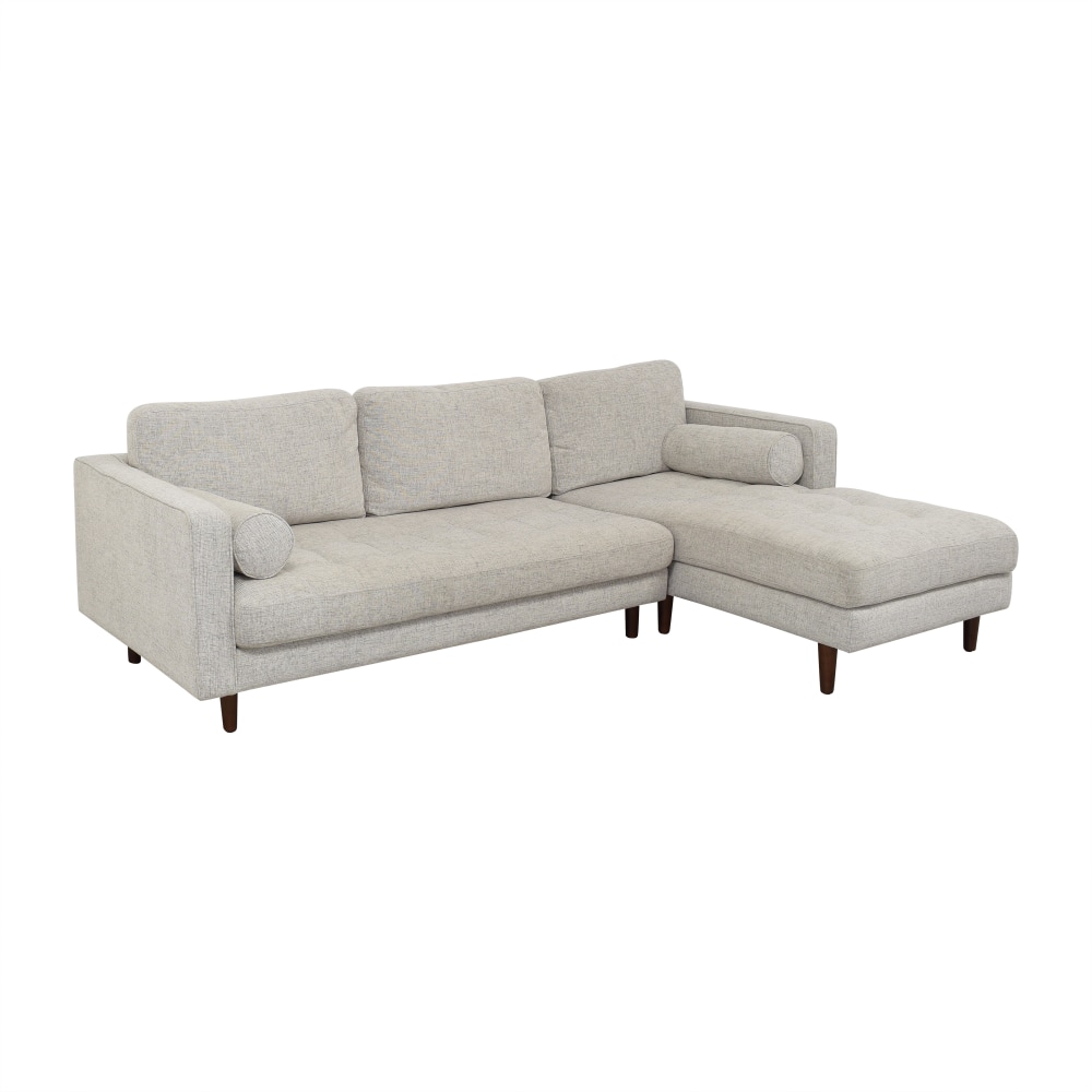 48% OFF - Article Article Sven Right Sectional Sofa / Sofas