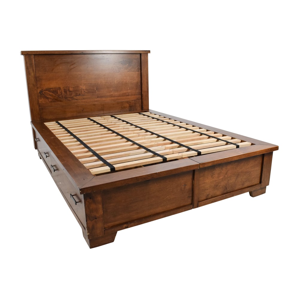 Pottery Barn Sumatra Queen Bed Frame with Storage sale