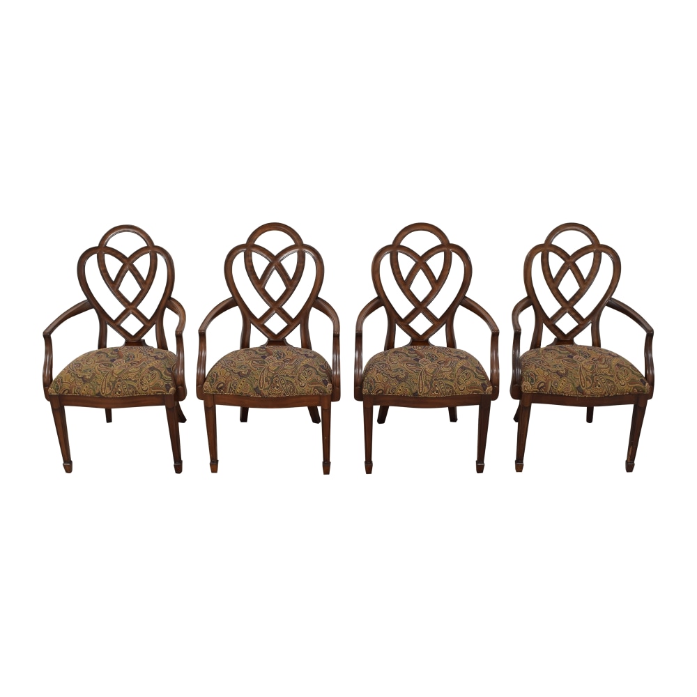 Ethan Allen Collectors Classics Ribbon-Back Dining Arm Chairs | 75% Off ...