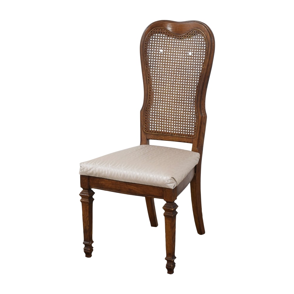  Custom Upholstering Cane Back Dining Chairs used