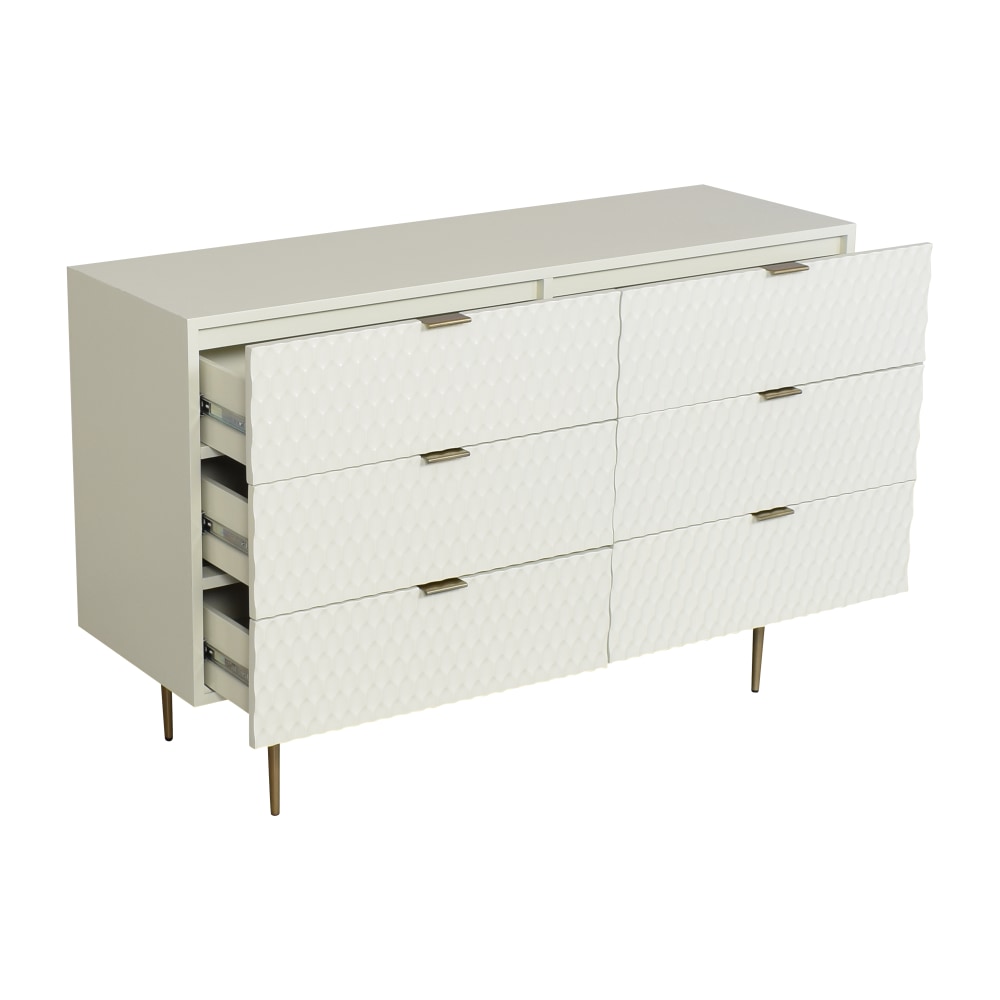 32 OFF West Elm West Elm Audrey Six Drawer Dresser / Storage