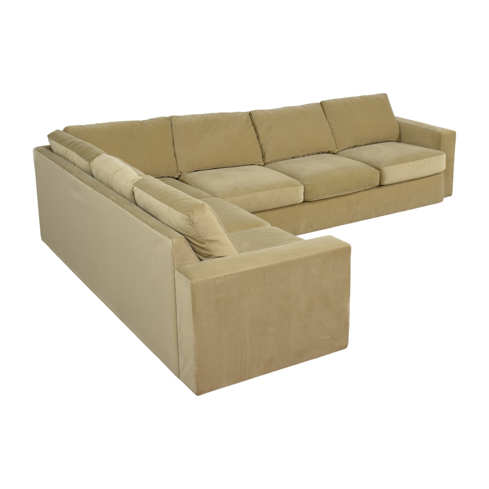 60% OFF - Rowe Furniture Rowe Furniture Two-Piece Corner Sectional Sofa ...