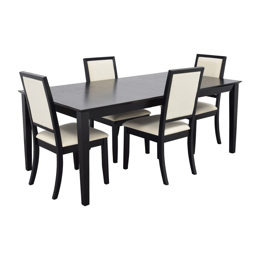 Harlem Furniture Harlem Furniture Black Dining Table with Four Chairs nyc