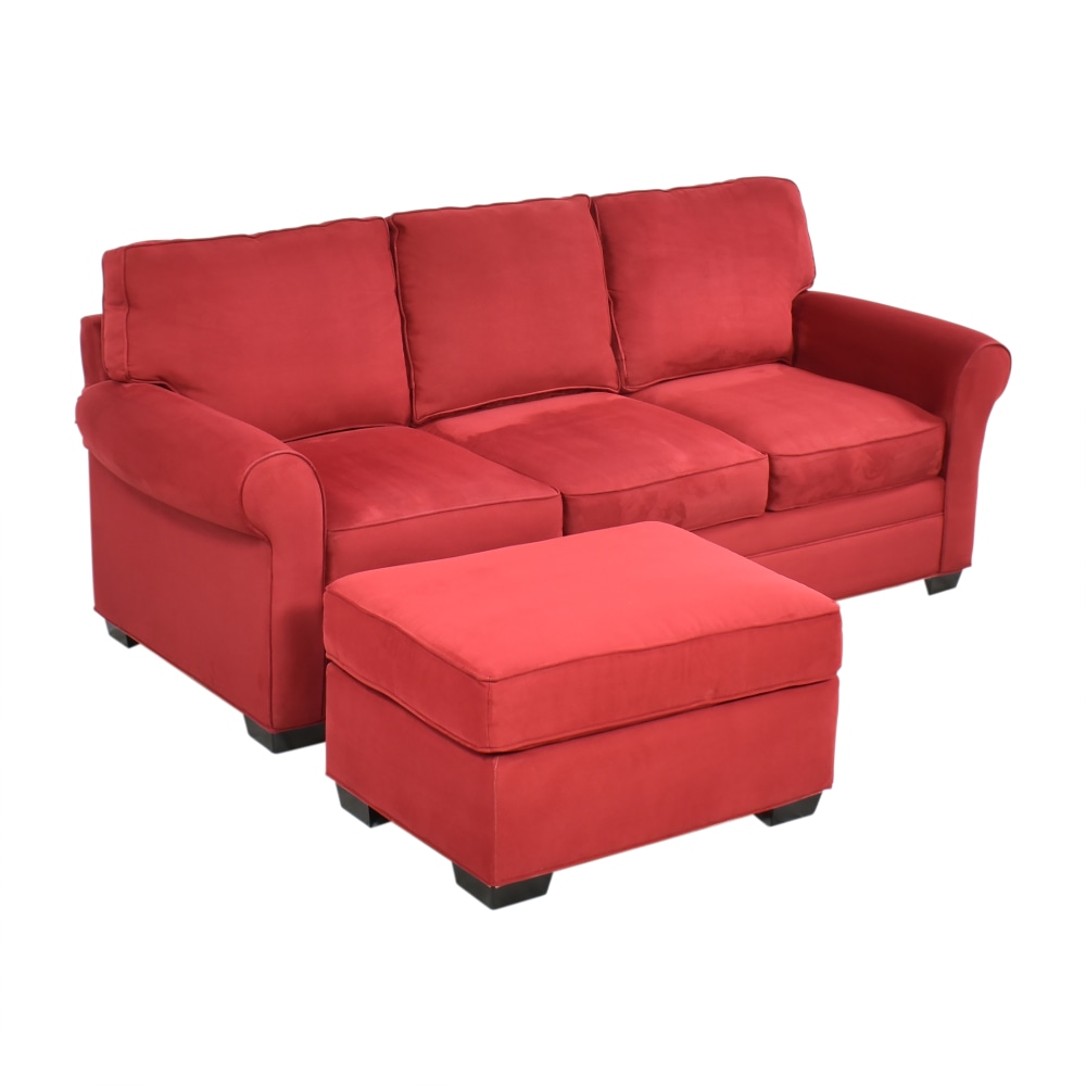 buy Raymour & Flanigan Glendora Sofa with Ottoman Raymour & Flanigan Classic Sofas