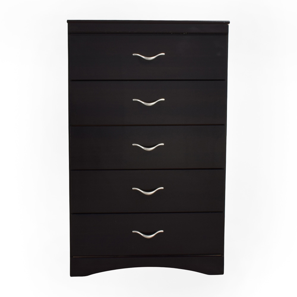 buy Bobs Furniture Bobs Furniture Black Five Drawer Wooden Chest online