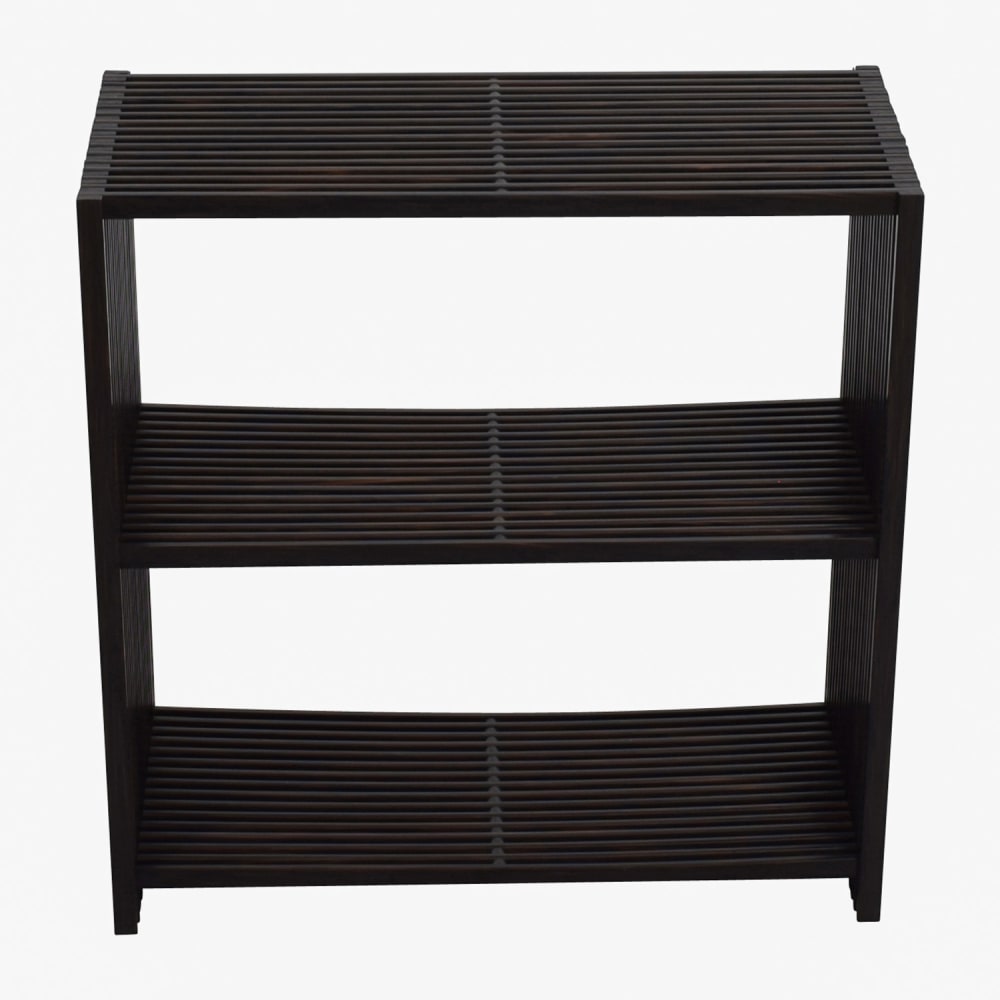 Seville Classics 3-Tier Two-Tone Folding Wide Rectangle Bookcase Shelf, 71% Off