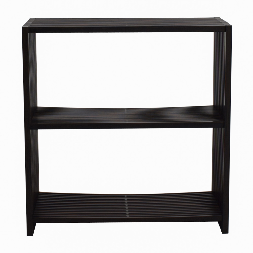 Seville Classics 3-Tier Two-Tone Folding Wide Rectangle Bookcase Shelf, 71% Off