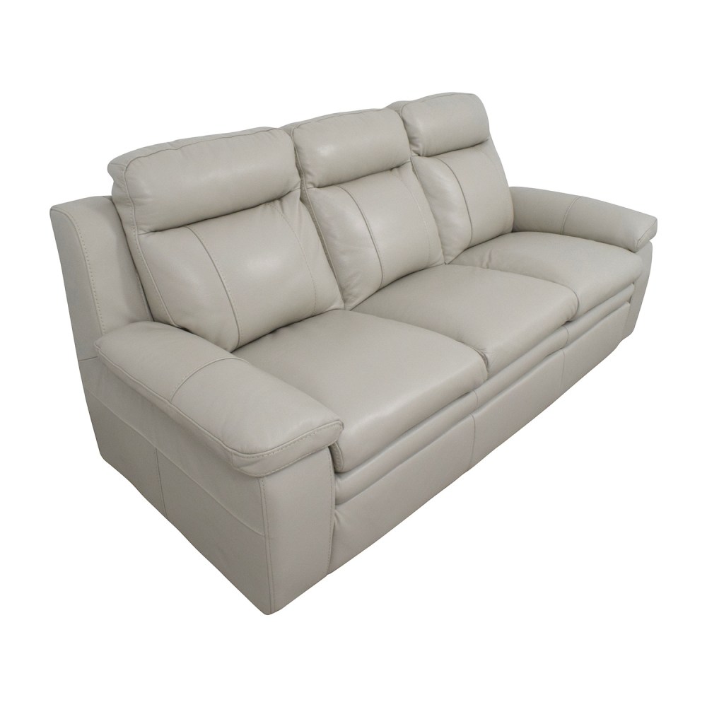 Macy S Zane White Leather Sofa 67