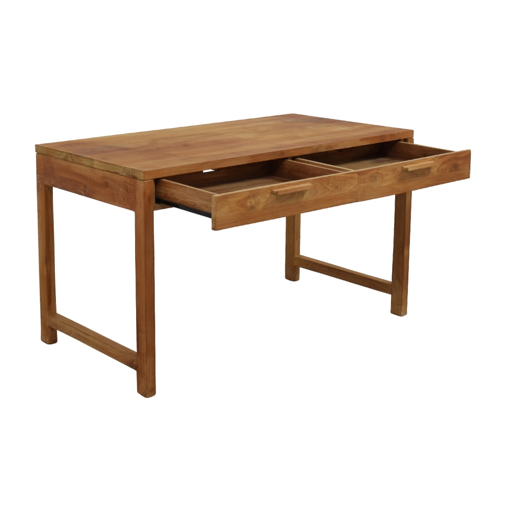 Malibu Teak Writing Table with Drawer