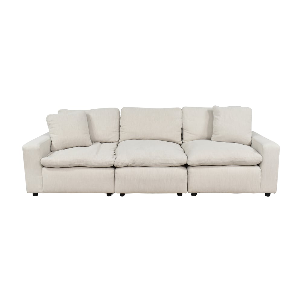 Ashley Furniture Ashley Furniture Savesto Three-Piece Modular Sofa with Ottomans on sale