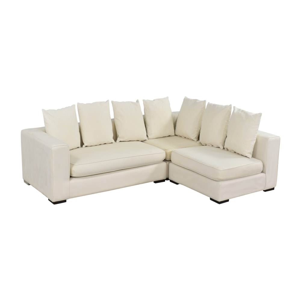 57% OFF - West Elm West Elm Walton Three-Piece Sectional Sofa / Sofas