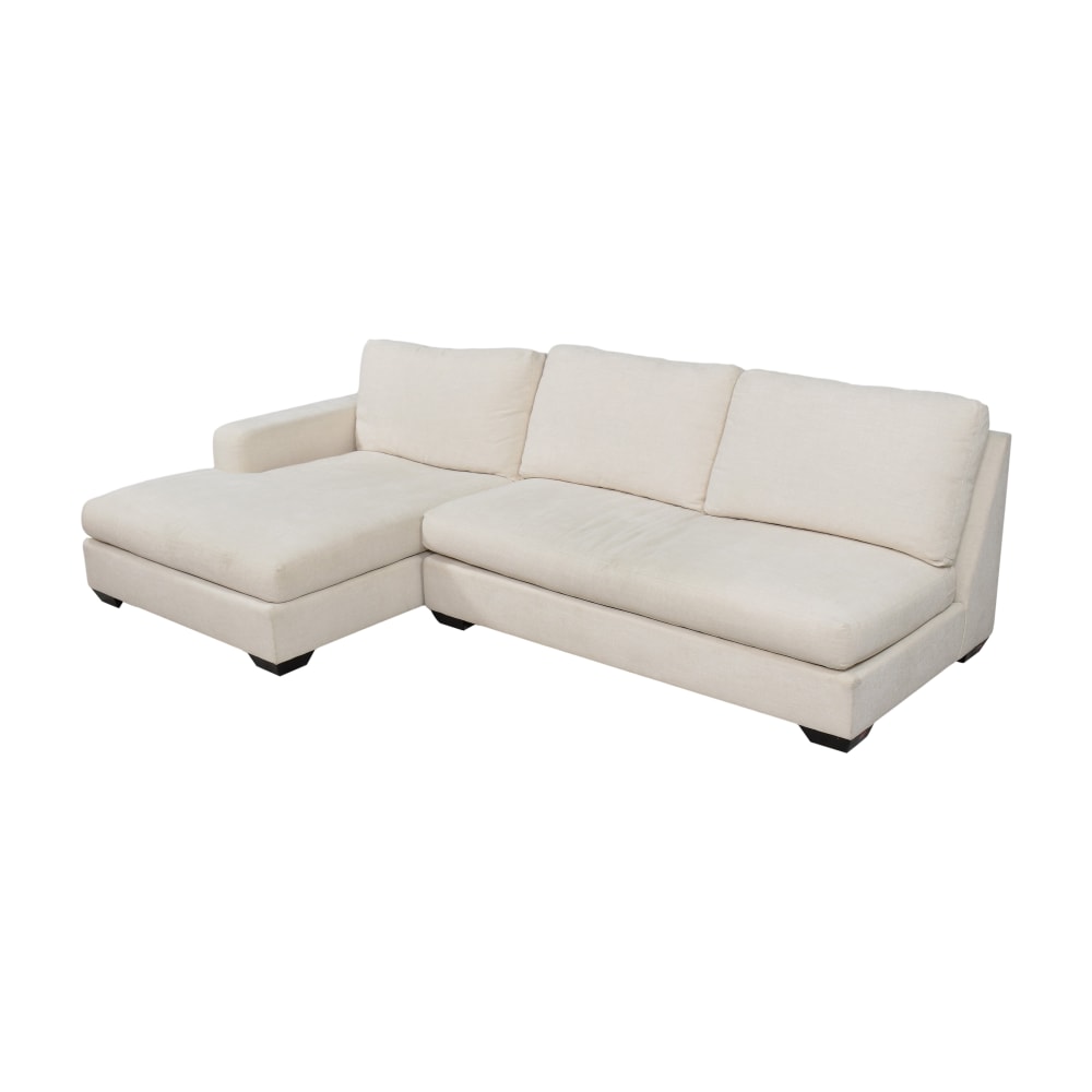 Pottery Barn Two Piece Chaise Sectional Sofa | 58% Off | Kaiyo