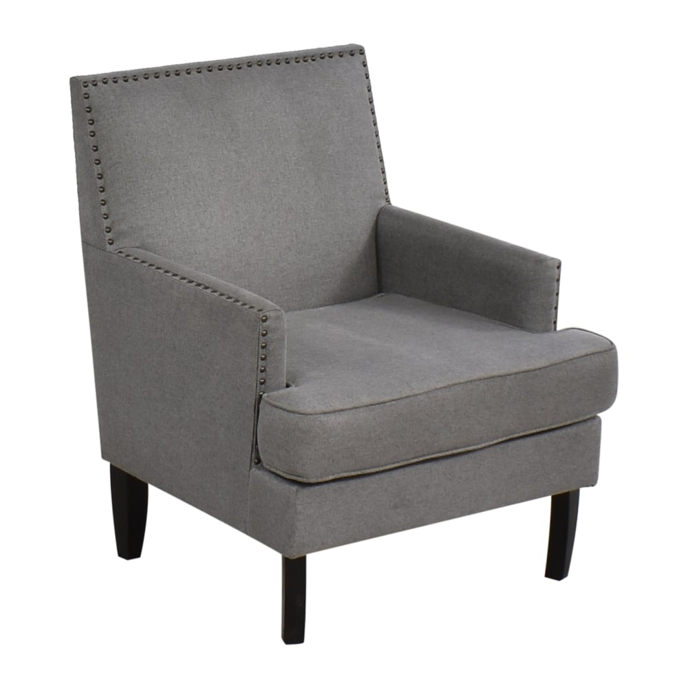 Noble House Nailhead Accent Chair | 61% Off | Kaiyo