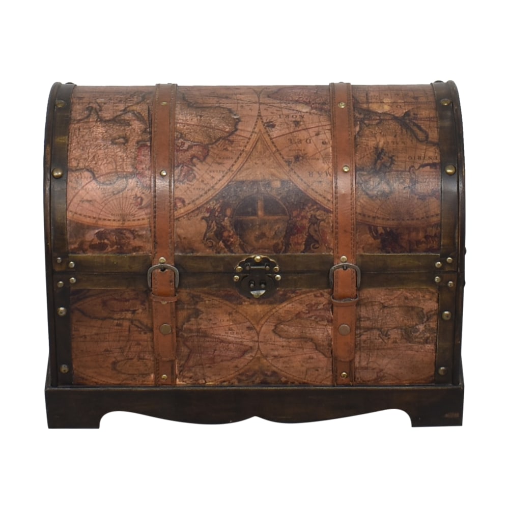 Antique Style Map Chest 