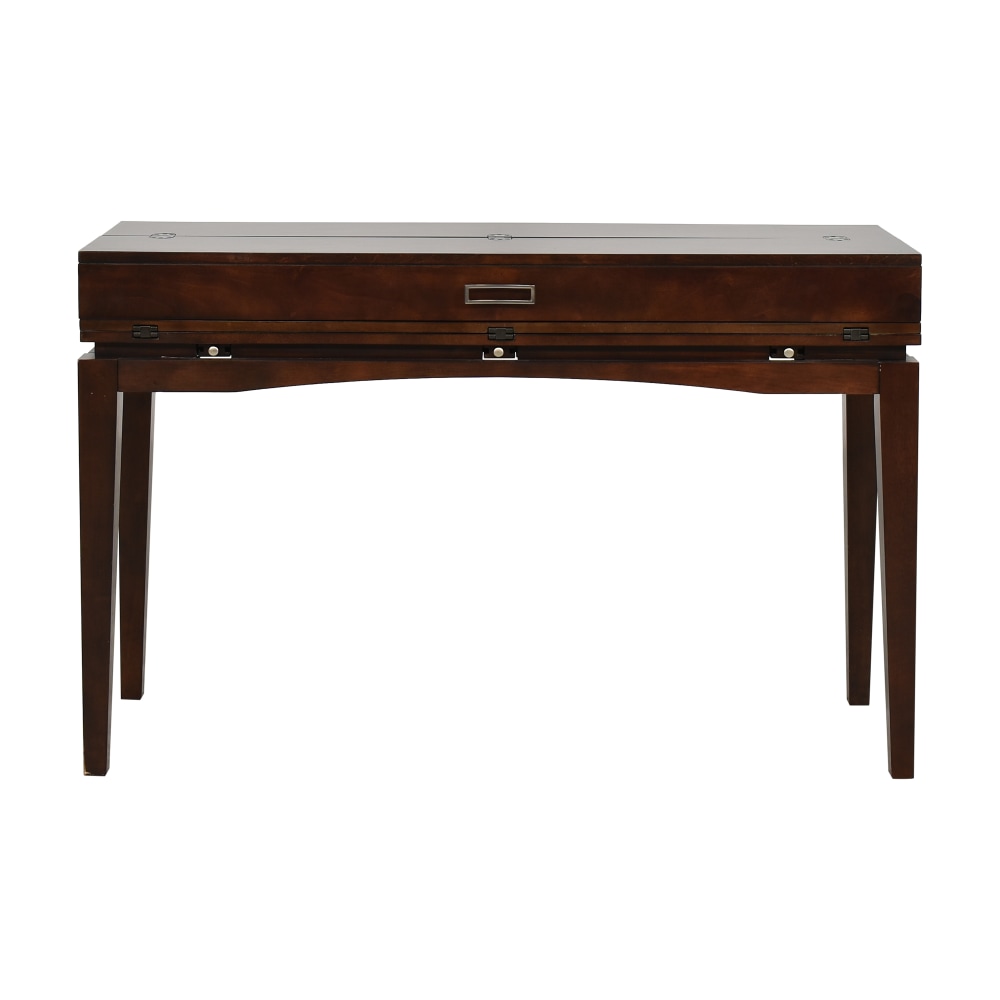 Kension Walnut Dark Wood Desk - Rooms To Go