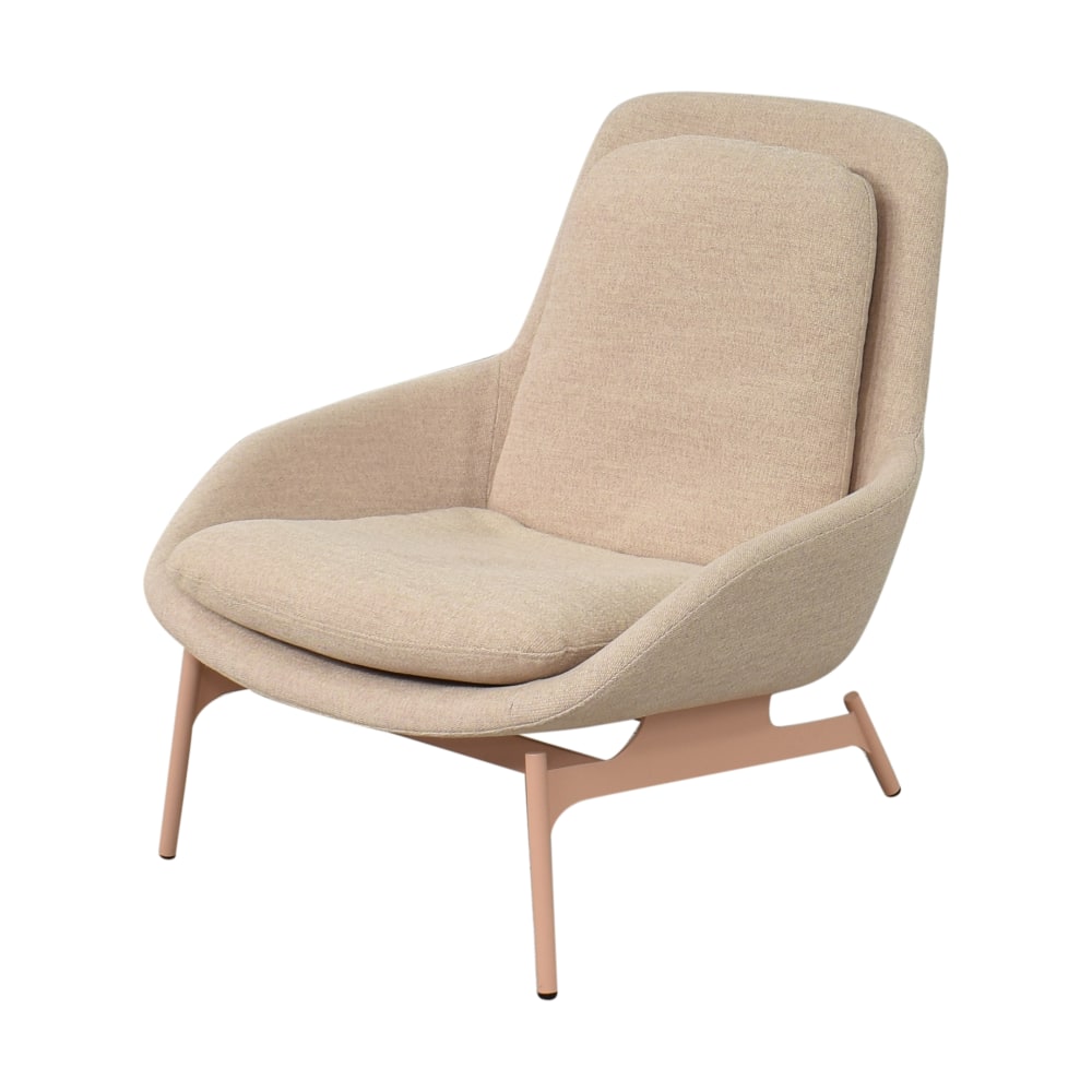 Field Lounge Chair Blu Dot Body Fabric: Craig Red