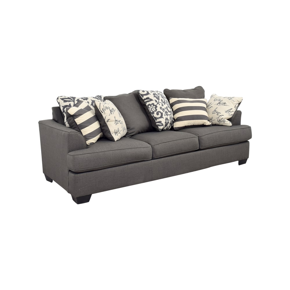 Ashley Furniture Levon Grey Sofa 63