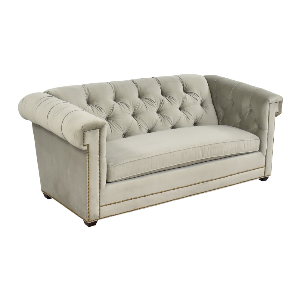 Cr Laine Tufted Velvet Sofa 85 Off