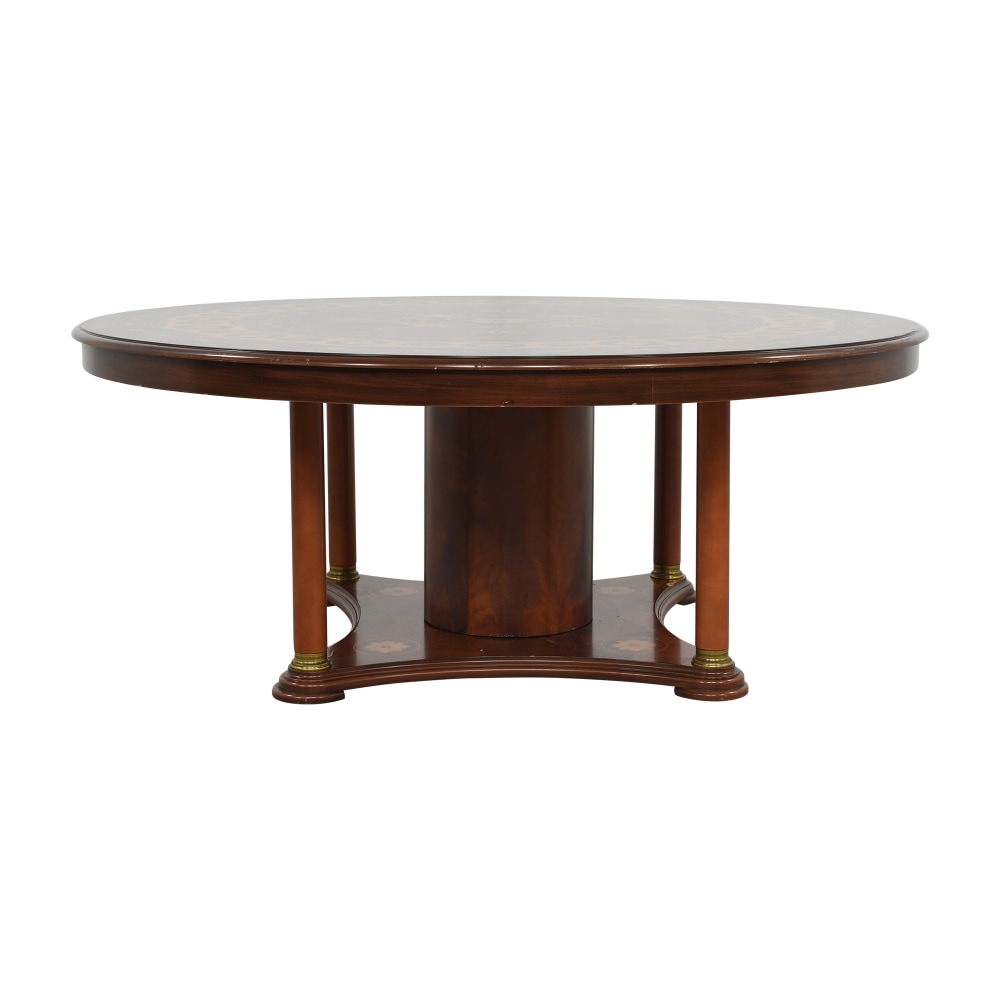  Custom Round Pedestal Dining Table  on sale