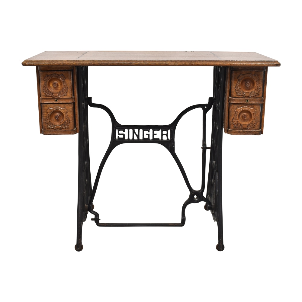 1896 Singer Sewing Table being given away by my neighbor. It's big but is  it worth picking up? : r/sewing