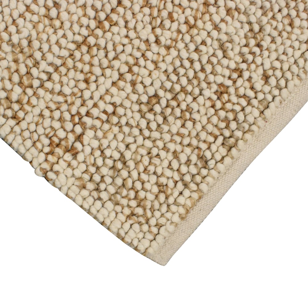 Mini Pebble Wool Jute Rug