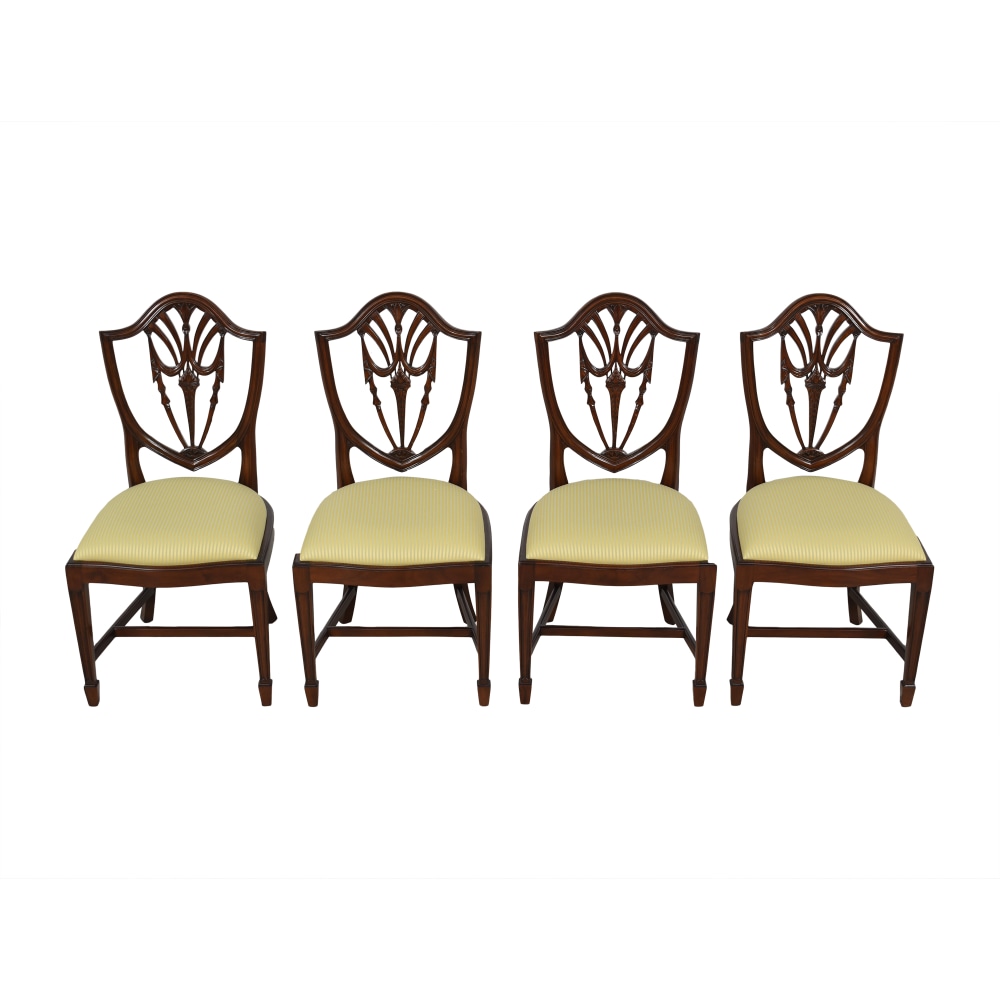 Vintage Shield Back Side Dining Chairs | 90% Off | Kaiyo