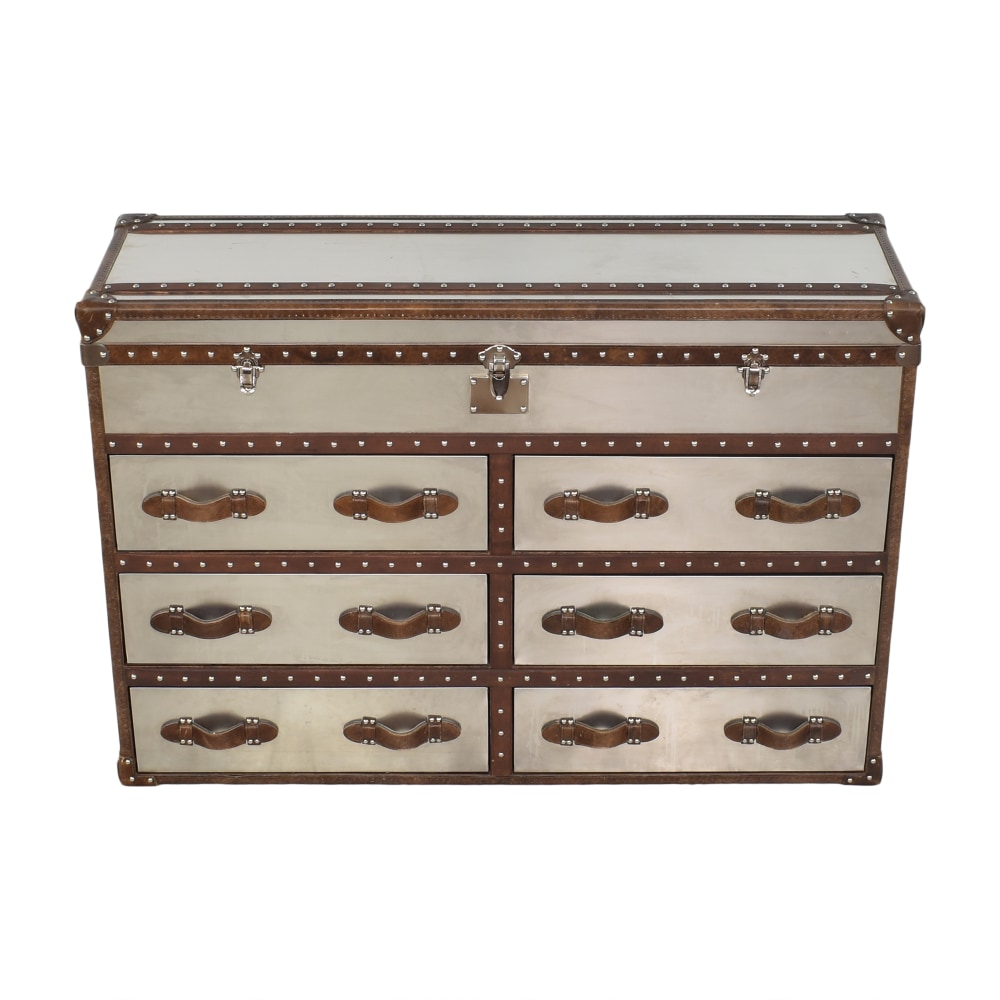 Restoration Hardware Steamer Trunk Dresser, 53% Off