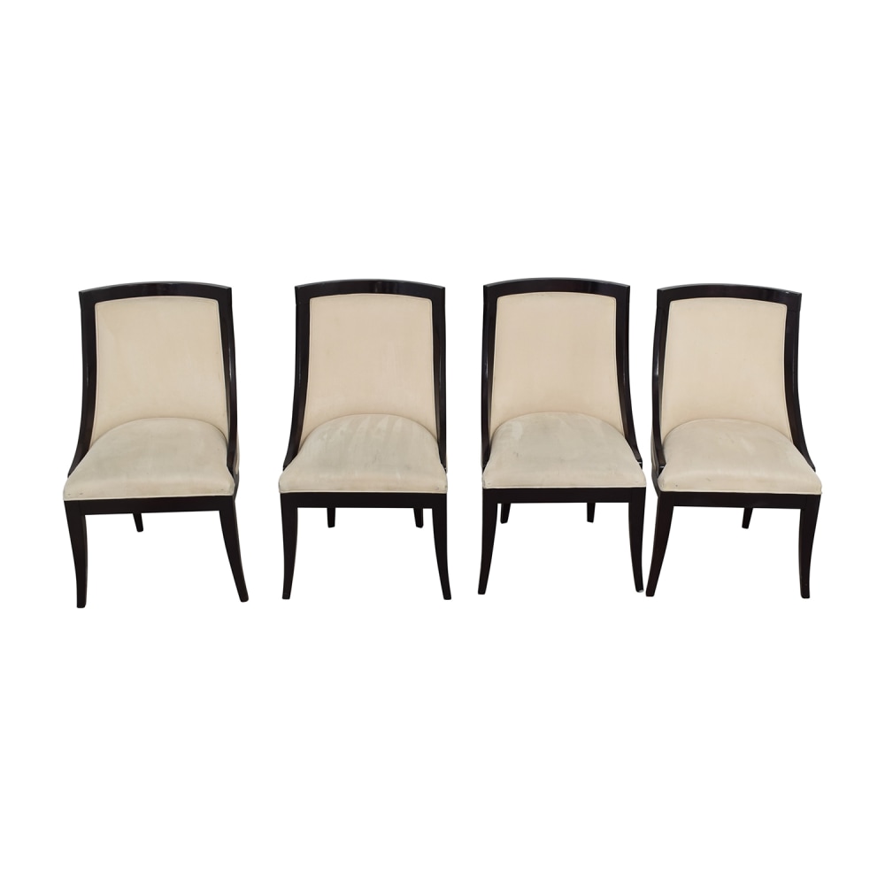 Restoration Hardware Cream Upholstered Dining Chairs Restoration Hardware