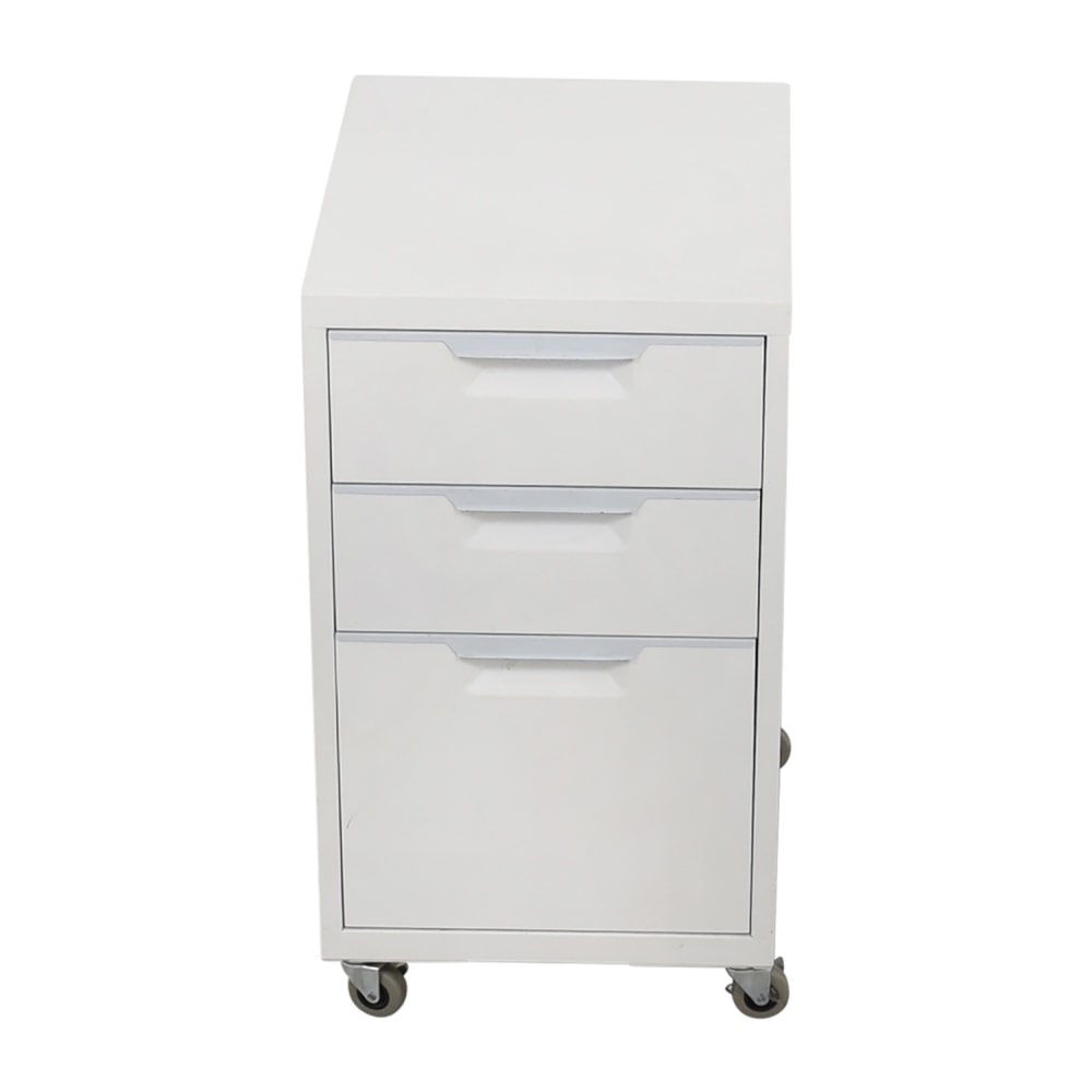 Cb2 Tps White 3 Drawer Filing Cabinet