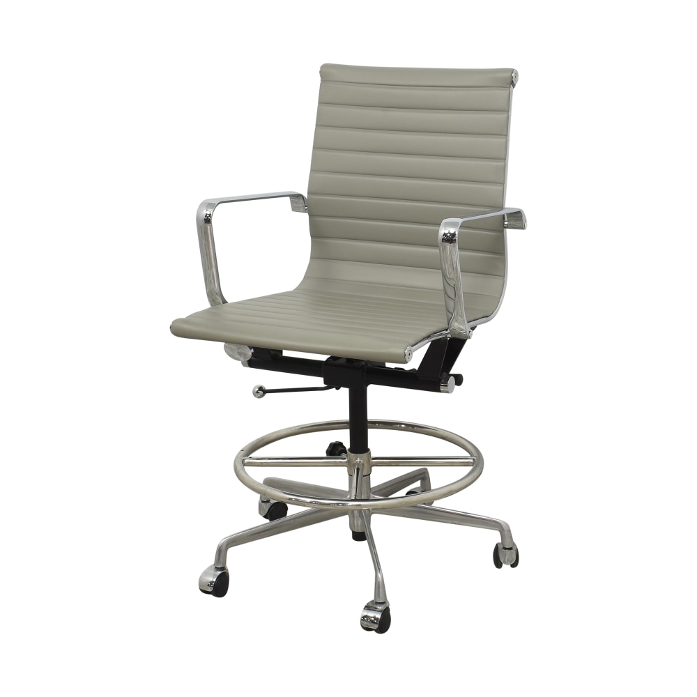 55% OFF - Laura Davidson Laura Davidson Soho Ribbed Drafting Chair / Chairs