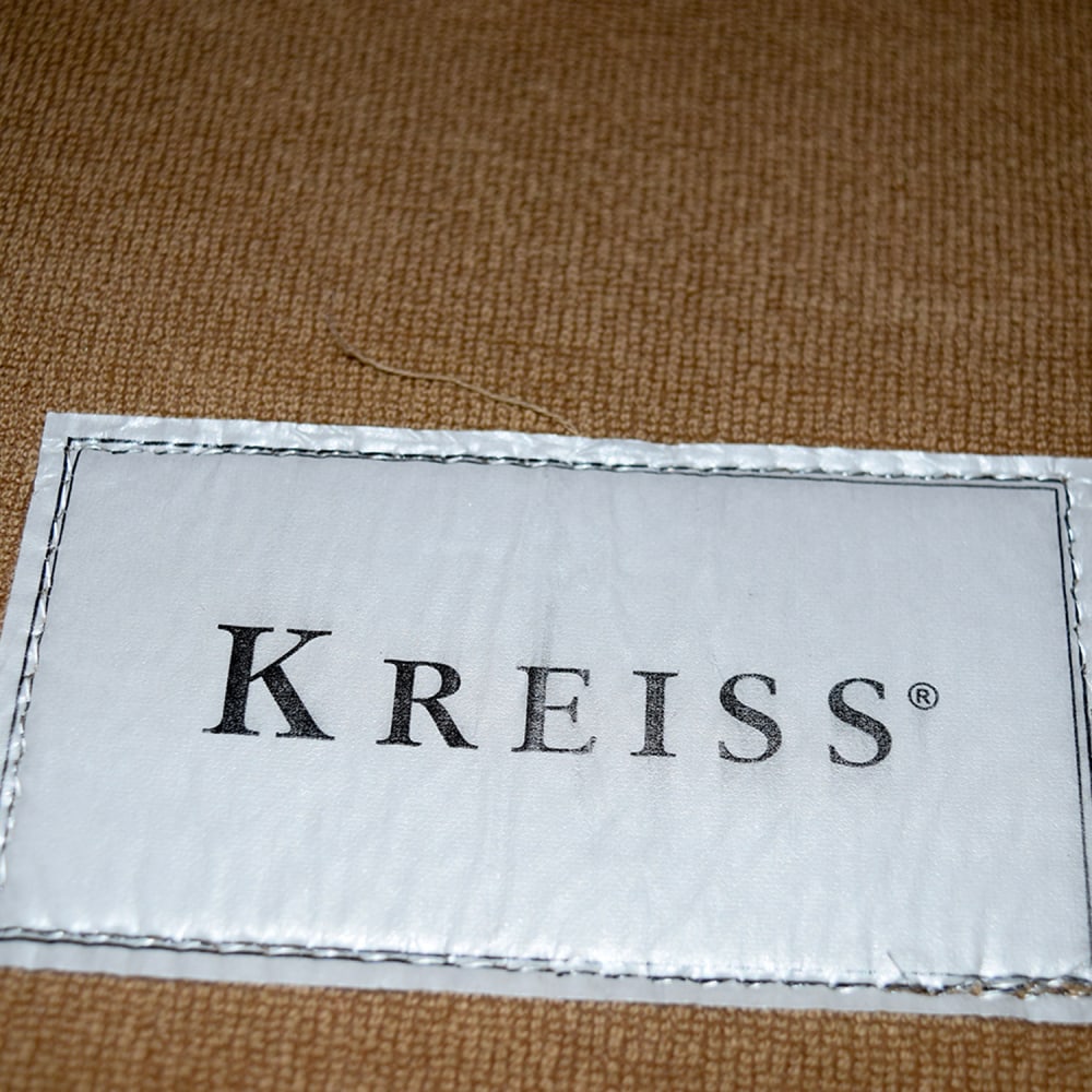Kreiss Tan L-Shaped Sectional with Toss Pillows | 89% Off | Kaiyo