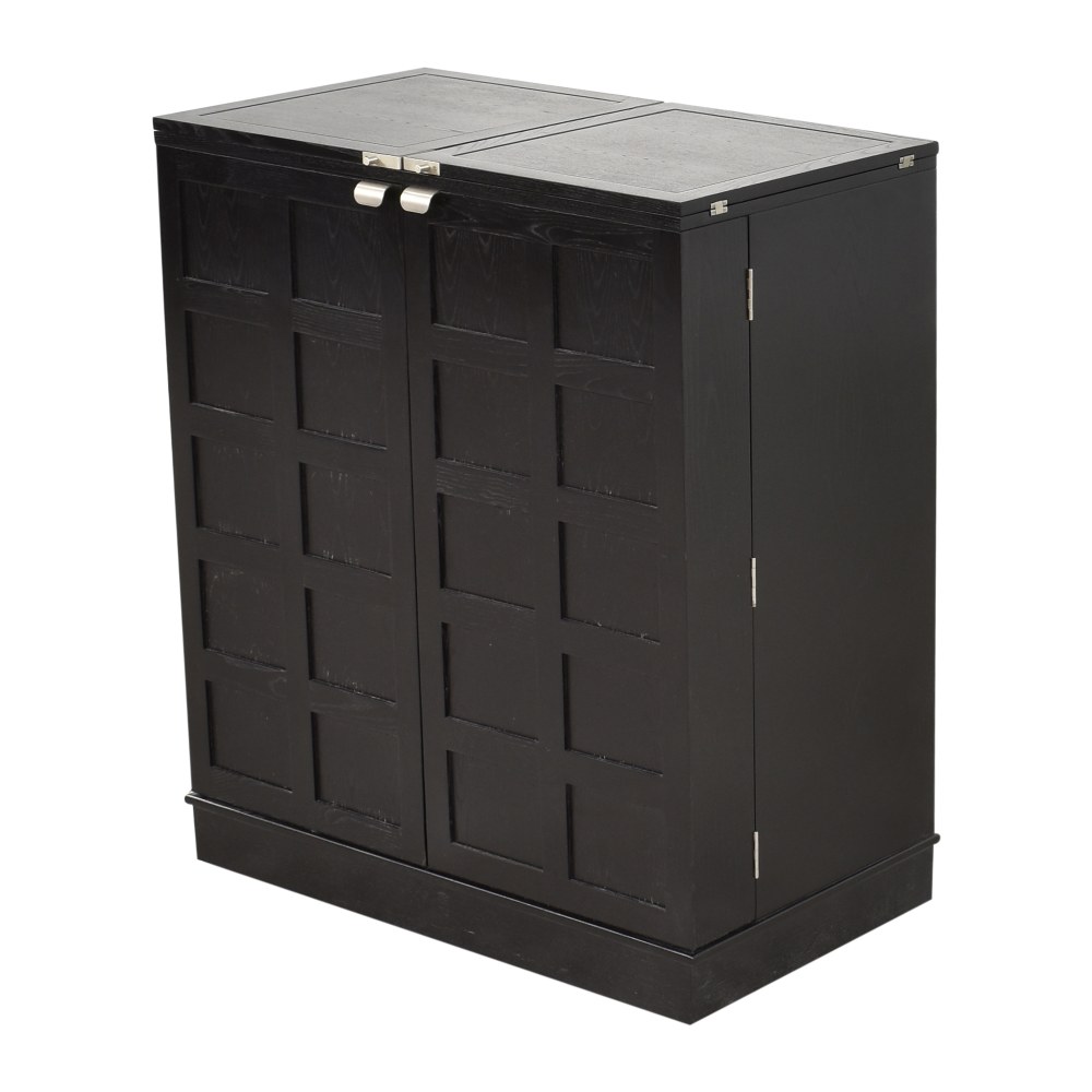 Crate & Barrel Steamer Bar Cabinet | 44% Off | Kaiyo