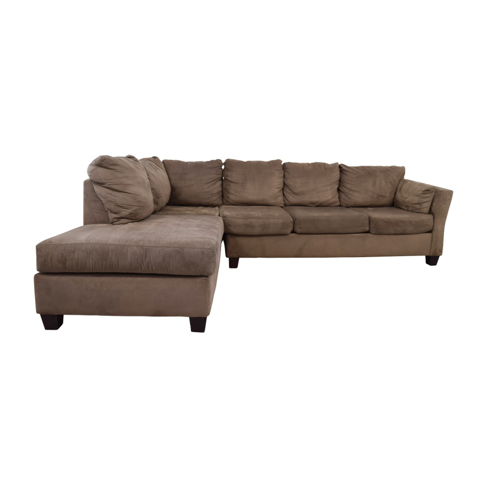 Furniture Brown Microfiber Sectional