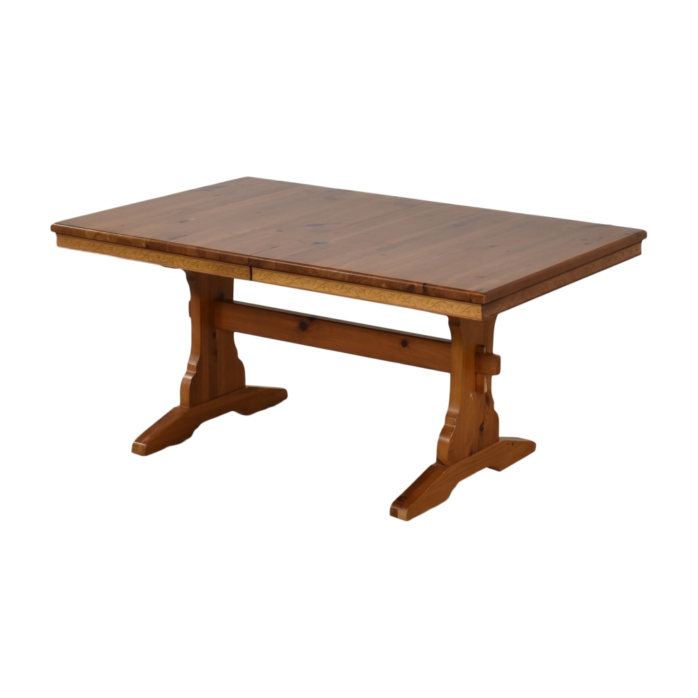 Extendable Trestle Dining Table 86 Off Kaiyo