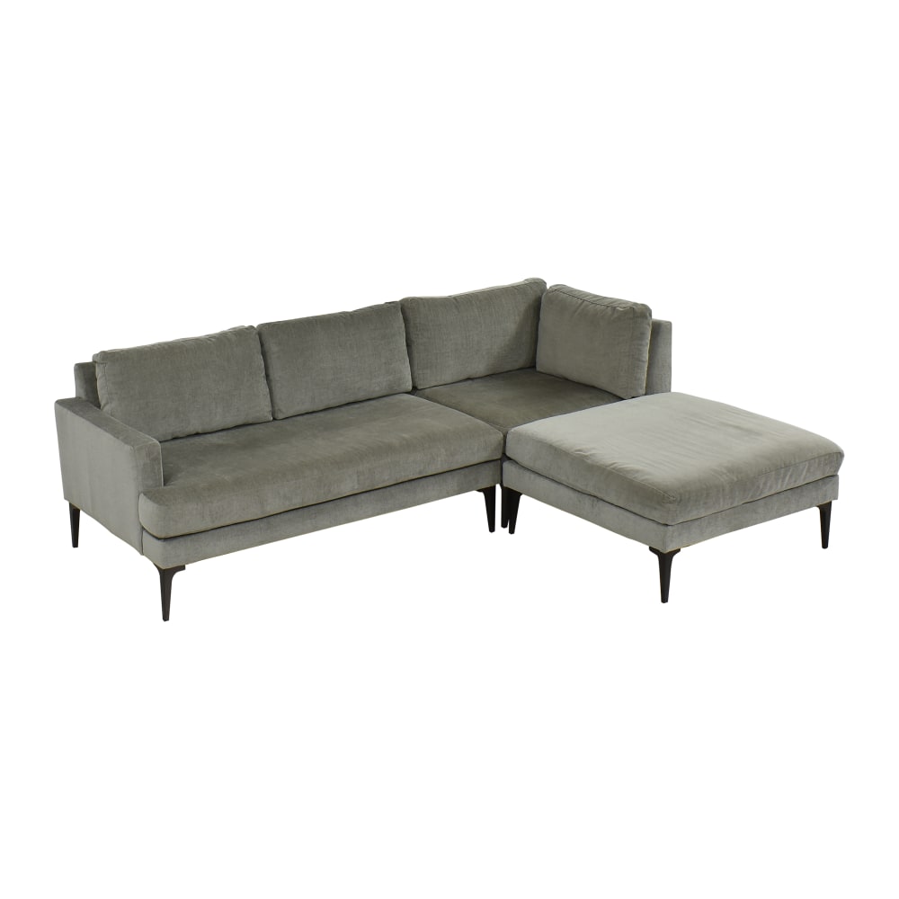 Andes 3 Piece Chaise Sectional, Sofa With Chaise