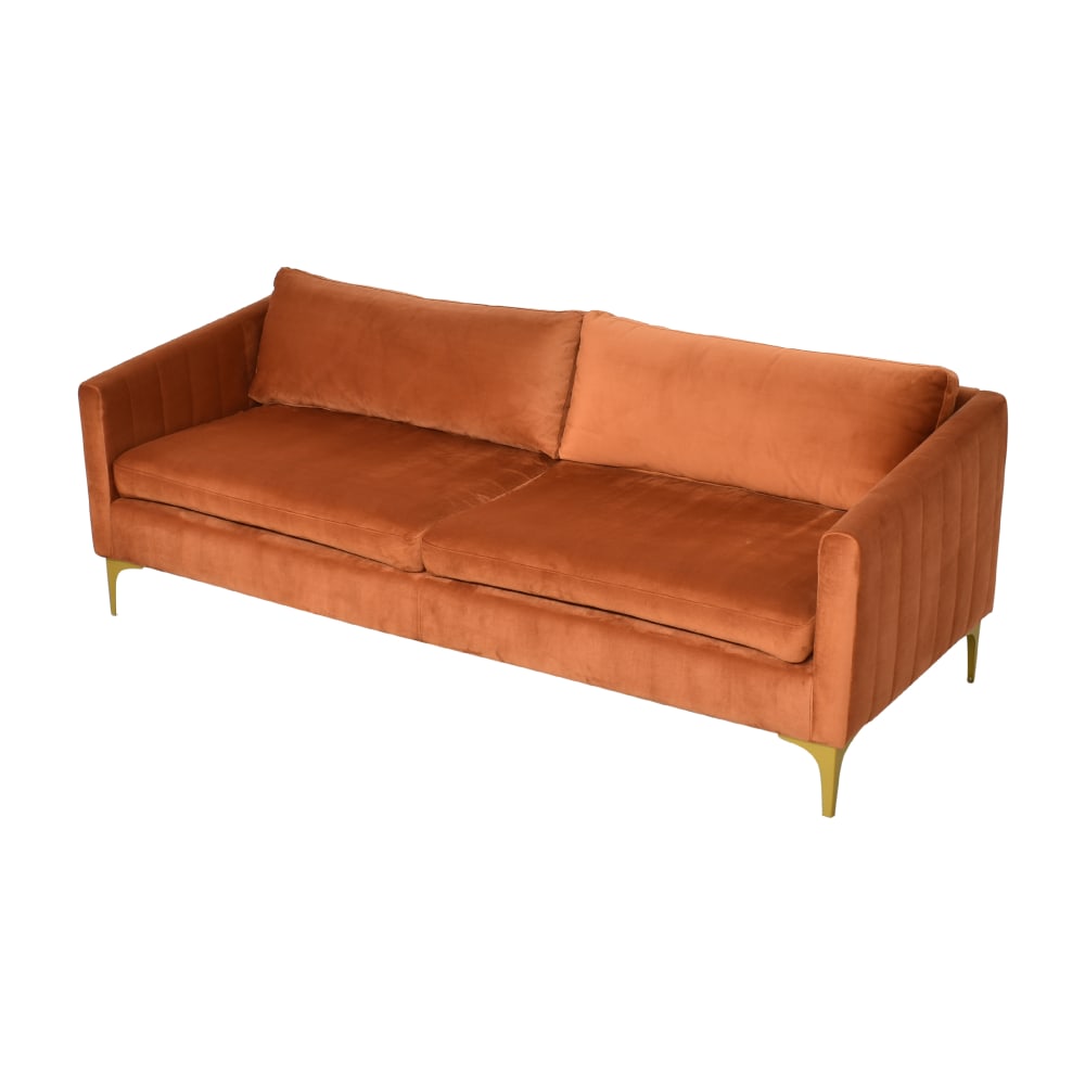 shop Wayfair Wayfair Round Arm Sofa with Reversible Cushions online
