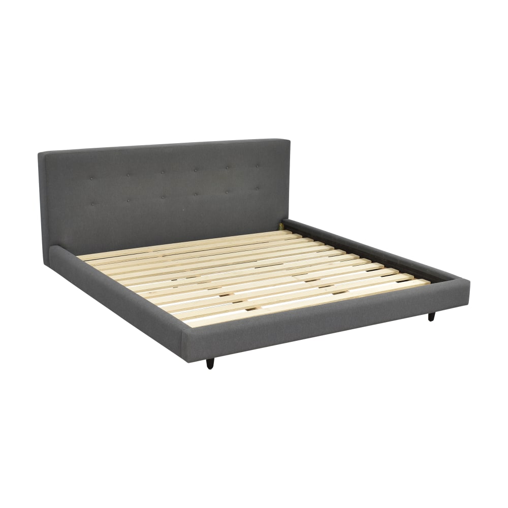 27% OFF - Crate & Barrel Crate & Barrel Tate King Upholstered Bed / Beds