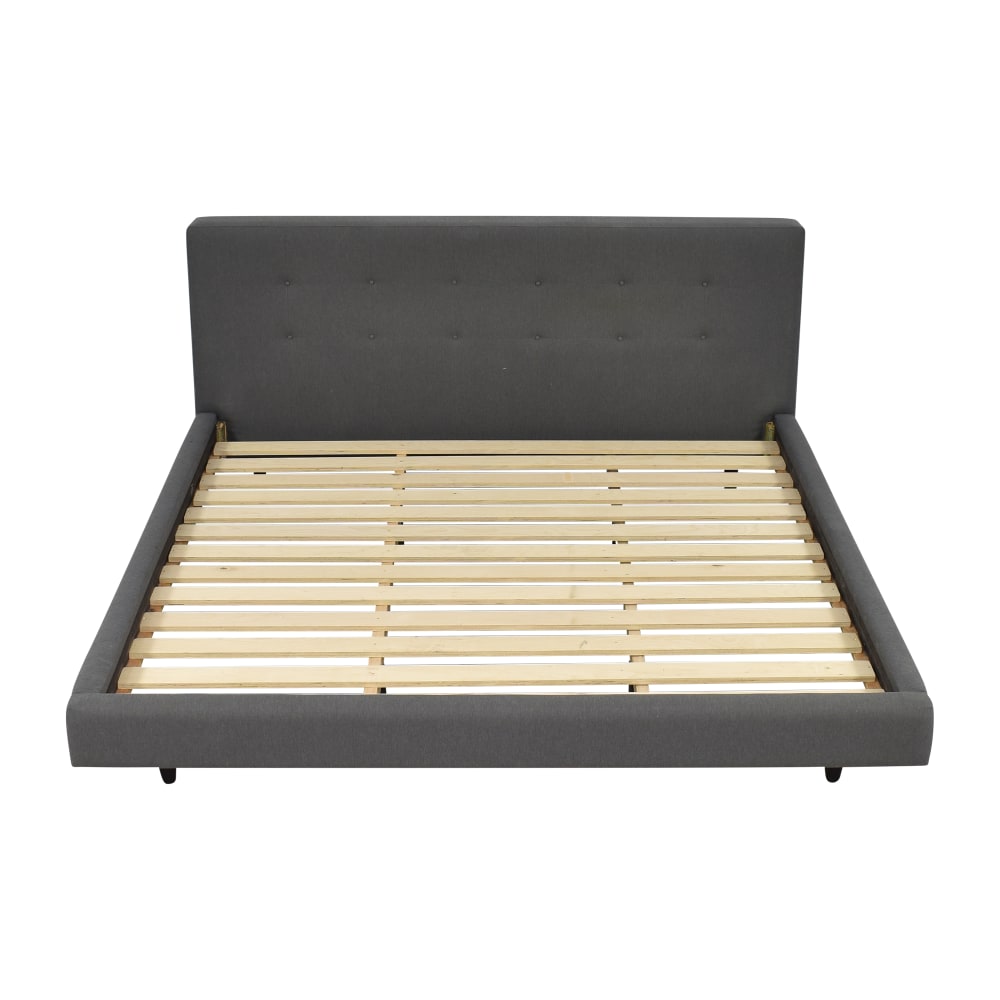 27% OFF - Crate & Barrel Crate & Barrel Tate King Upholstered Bed / Beds