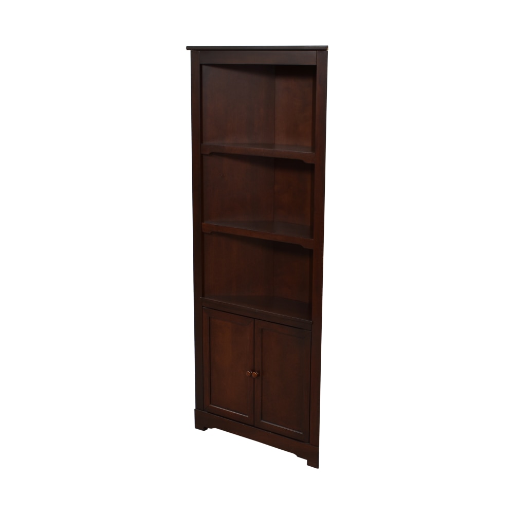 Pottery Barn New York City Closet Corner Shelf in Rustic Mahogany