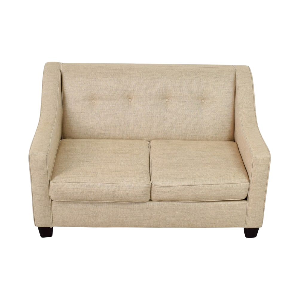 Bob S Furniture Caleb Tan Tufted Back